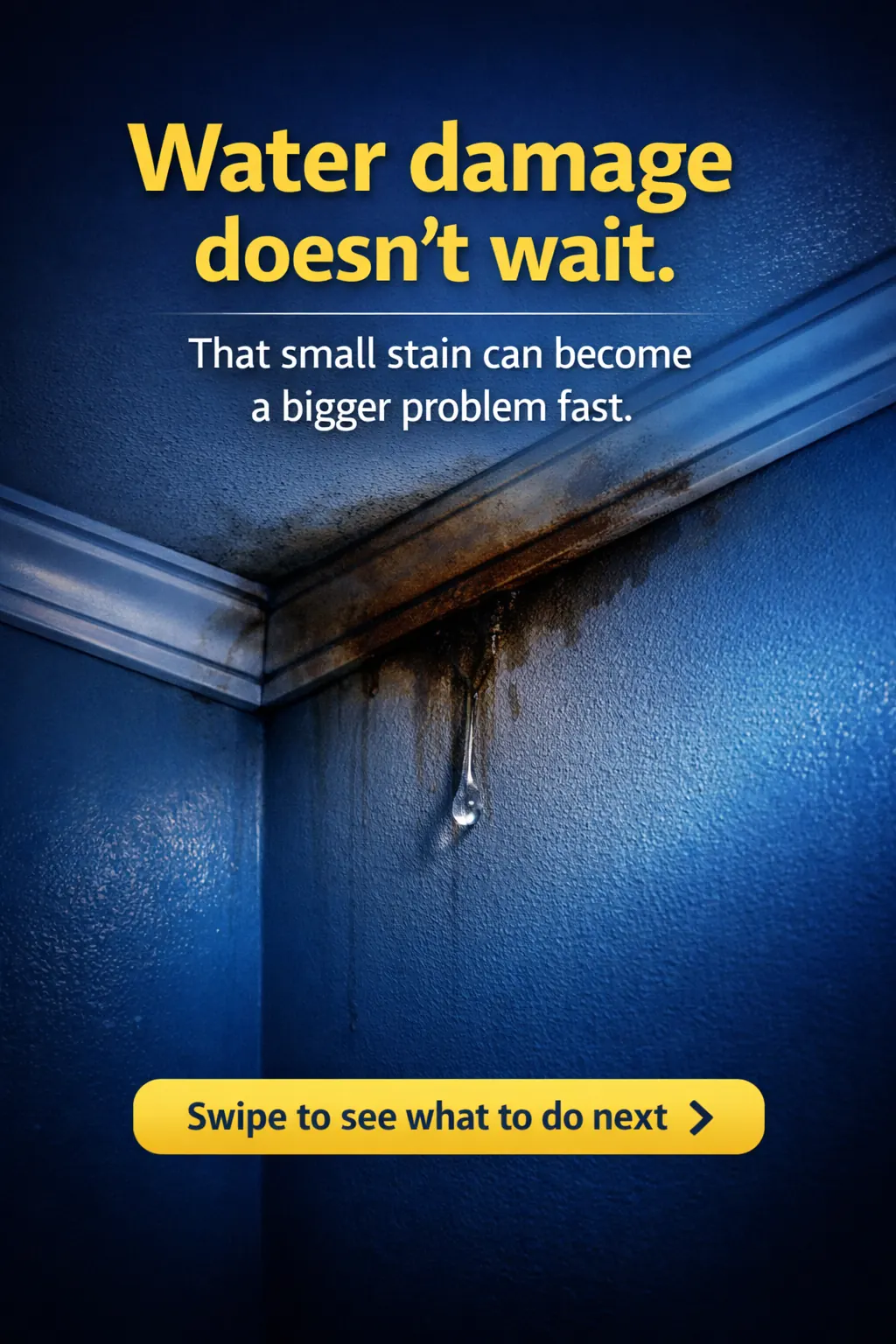 Water damage doesn't wait sample ad