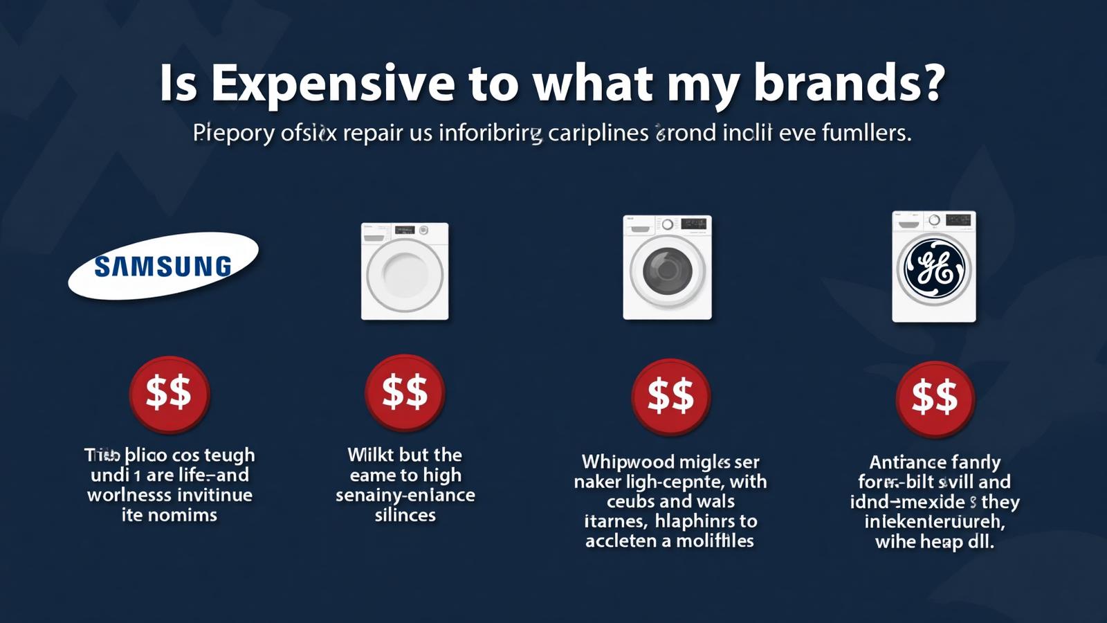Expensive appliance brands infographic